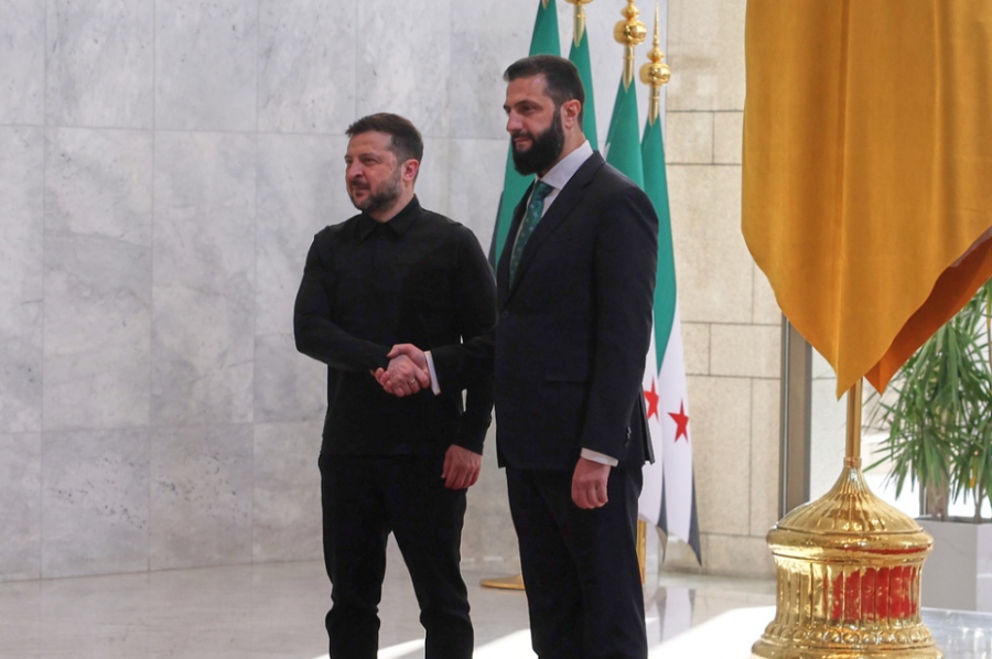 Συρία: Συνάντηση Zelensky με Ahmad al-Sarra στη Δαμασκό με φόντο την κρίση στη Μέση Ανατολή