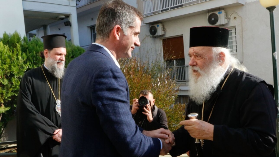 Συναντήσεις του Αρχιεπισκόπου Ιερωνύμου με τον Κώστα Μπακογιάννη και την Μαρίνα Πατούλη