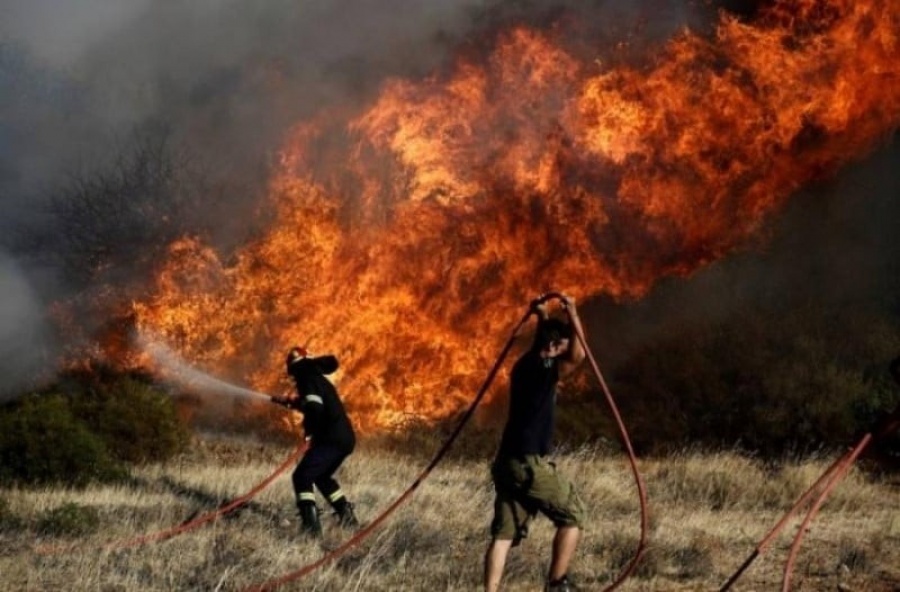Υπό έλεγχο η φωτιά στην Τιθορέα Φθιώτιδας – Εκδηλώθηκε ταυτόχρονα σε πέντε σημεία