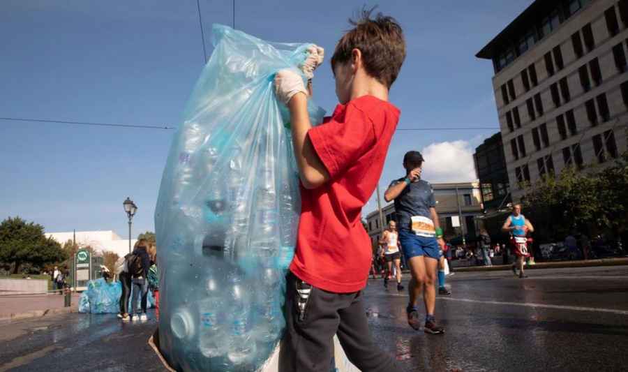 Η ΕΕΑΑ ανακυκλώνει στον Αυθεντικό Μαραθώνιο Αθήνας