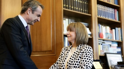 Η συνάντηση του Κ. Μητσοτάκη με την  Κ. Σακελλαροπούλου - Οι δηλώσεις