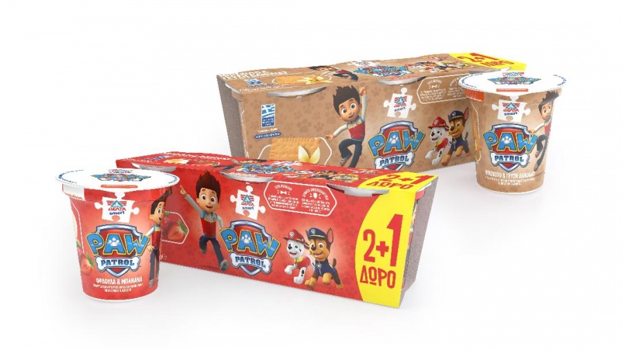 Νέα παιδική σειρά γιαουρτιού από τη ΔΕΛΤΑ, με τους ήρωες του Paw Patrol