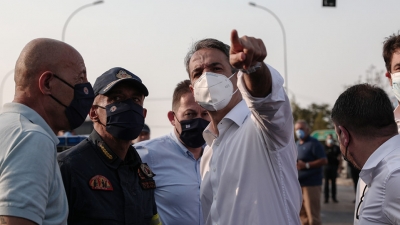 Στην Ηλεία ο Κυριάκος Μητσοτάκης - Μεταβαίνει στις πληγείσες από τις πυρκαγιές περιοχές