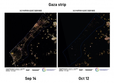 H Μεγάλη Νύχτα στη Λωρίδα της Γάζας  -  Η ευθύνη του Ισραήλ για μια πρωτοφανή ανθρωπιστική κρίση και οι αποκαλυπτικές δορυφορικές απεικονίσεις