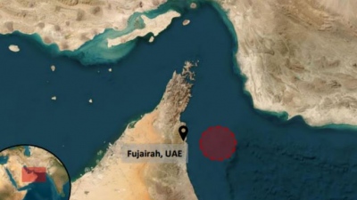 UKMTO: Πλοίο χτυπήθηκε από βλήμα 23 μίλια ανοιχτά της Φουτζέιρα στα Ηνωμένα Αραβικά Εμιράτα