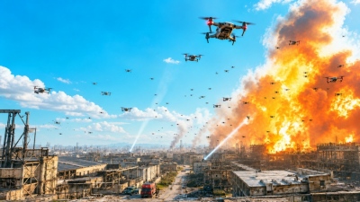 Russian Boomerang and Geran drones paralyze Ukraine: 13 air raid alarms, blackout in Kyiv, hundreds of Flamingos reduced to ashes