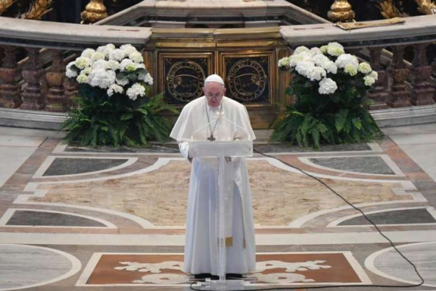 Πάπας Φραγκίσκος: Να κάνουμε μια νέα αρχή, να μην χάσουμε ποτέ την ελπίδα