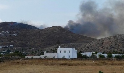 Νέα πυρκαγιά εκδηλώθηκε στη Πάρο