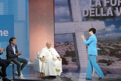 Πρώτη φορά Πάπας σε στούντιο της RAI για συνέντευξη: Με τον πόλεμο χάνουμε τα πάντα