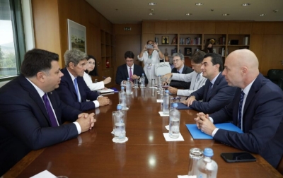 Σκρέκας - Kerry: Η ενεργειακή και περιβαλλοντική συνεργασία μεταξύ Ελλάδας και ΗΠΑ στο επίκεντρο
