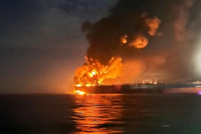 Η Ουκρανία ανέλαβε την ευθύνη για την επίθεση στα δύο τάνκερ του ρωσικού σκιώδους στόλου  στη Μαύρη Θάλασσα