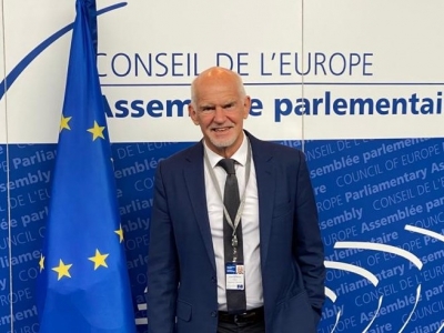 Ο Παπανδρέου εκλέχτηκε πρόεδρος της Επιτροπής για τη Δημοκρατία του Συμβουλίου της Ευρώπης