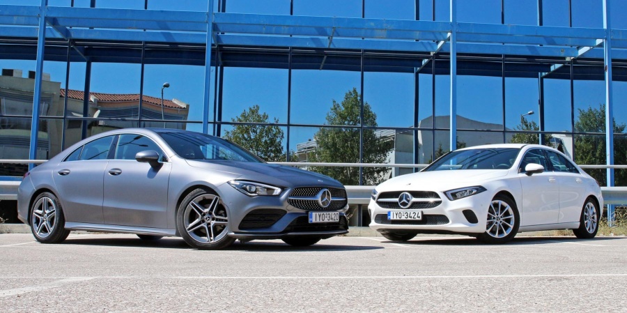 Δοκιμάζουμε τις Mercedes-Benz A 180 d Sedan vs CLA 180 d