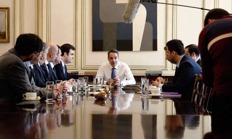 Συνάντηση Μητσοτάκη με την ηγεσία του υπουργείου Ψηφιακής Διακυβέρνησης