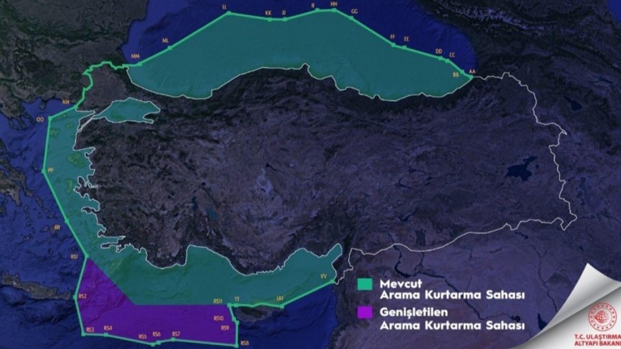 Μπαράζ τουρκικών προκλήσεων – Μετά τον Erdogan υπουργός του «δεσμεύει» με χάρτη το Αιγαίο και τη θαλάσσια περιοχή νότια της Κρήτης ως την Κύπρο