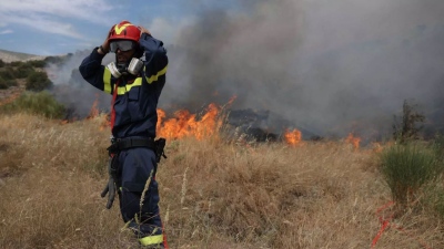 Πυρκαγιά σε εξέλιξη στην περιφερειακή του Αιγάλεω - Μεγάλη κινητοποίηση της Πυροσβεστικής