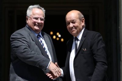 Κοτζιάς - Le Drian: Ελλάδα και Γαλλία συνεχίζουν να έχουν στρατηγική σχέση σε όλους τους τομείς