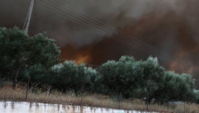 Σε εξέλιξη πυρκαγιά στα Μέθανα - Μεγάλη κινητοποίηση της Πυροσβεστικής