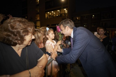 Θερμή υποδοχή Μητσοτάκη στην Αστόρια