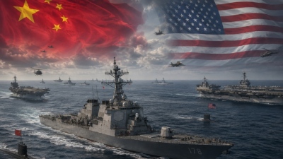 War rehearsal between China and the US – Disclosure with an Arleigh Burke destroyer mock-up in the Taklamakan Desert