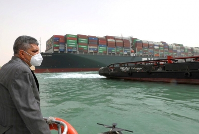 Διώρυγα Σουέζ:  Έως και 369 πλοία εγκλωβισμένα - Τα  25 είναι πετρελαιοφόρα
