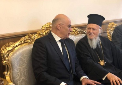 Στο Φανάρι ο Νίκος Δένδιας - Συνάντηση με τον Οικουμενικό Πατριάρχη Βαρθολομαίο