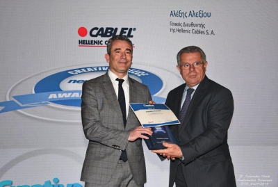 Βράβευση της Ελληνικά Καλώδια Cablel® στα “Creative Greece Awards 2019”