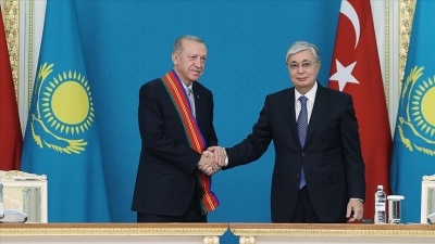 Erdogan: Πλησιάζουμε τον στόχο μας για όγκο εμπορίου 10 δισεκατομμυρίων δολαρίων με το Καζακστάν