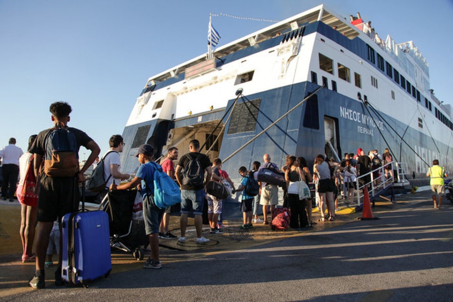 Αυξημένη η κίνηση στα λιμάνια λόγω της εξόδου για τον Δεκαπενταύγουστο