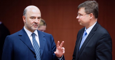 Dombrovskis: Ανησυχίες για την πρόταση της Ελλάδας για α' κατοικία - Moscovici: Κοινό συμφέρον η εκταμίευση του 1 δισ. στις 11/3