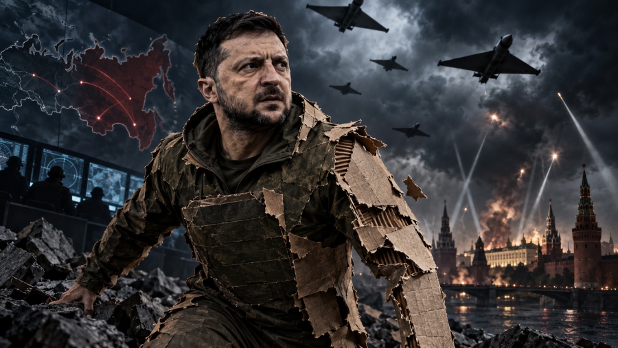 Καμικάζι από χαρτόνι ο Zelensky, έκανε αυτοκτονικό βήμα απειλώντας τον εναέριο χώρο Ρωσίας… το Shahed Tracker μίλησε