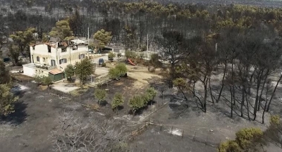Φωτιά στη Βαρυμπόμπη - Βίντεο από drone δείχνει την επόμενη μέρα της καταστροφής