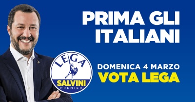Ενισχύονται ξανά Lega και Salvini στην Ιταλία αγγίζουν το 36% - Οικονομία και μετανάστες ωθούν τους εθνικιστές