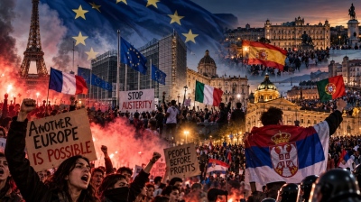 Κάτι μεγάλο συμβαίνει – Από Σερβία έως Γαλλία η Ευρώπη φλέγεται – Γκρεμίζονται οι πολιτικές της ΕΕ, πατριωτικό τσουνάμι 23% σε 31 χώρες