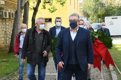 Στο ΕΑΤ ΕΣΑ ο Κουτσούμπας: Τα μηνύματα του Πολυτεχνείου συγκλονίζουν και σήμερα τον ελληνικό λαό