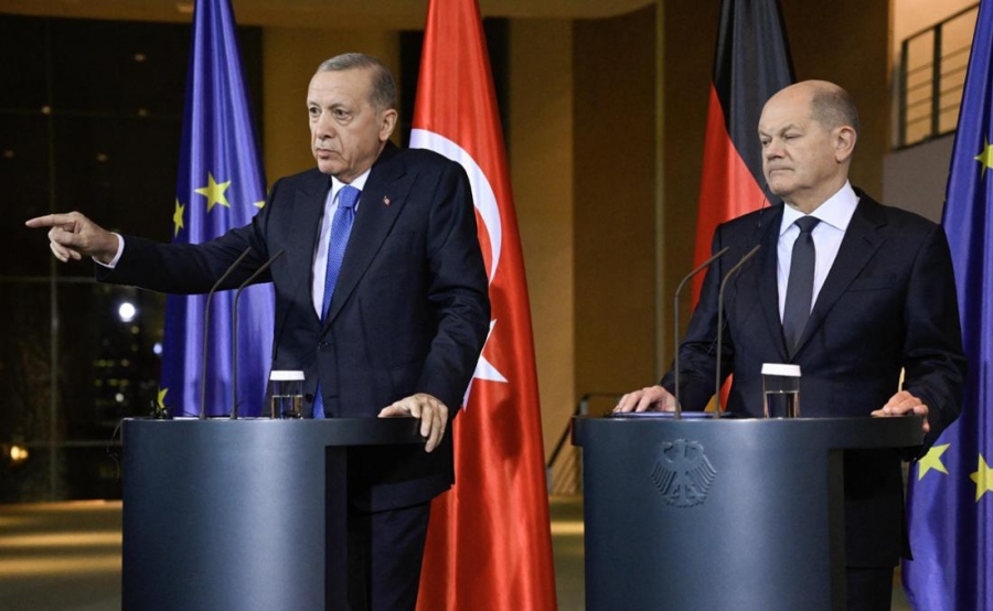Ο Erdogan διέσυρε τον Scholz στη Γερμανία - «Εμείς δεν έχουμε κανένα χρέος προς το Ισραήλ, μπορούμε να βρούμε αλλού Eurofighter»