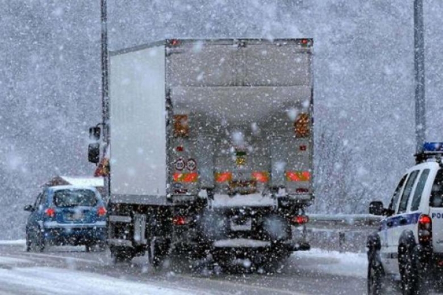 Απαγόρευση κυκλοφορίας βαρέων οχημάτων στην Ε.Ο. Θεσσαλονίκης - Αθηνών