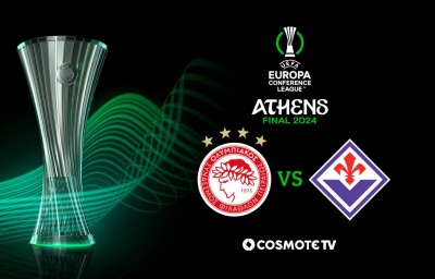 UEFA Europa Conference League: Ο ιστορικός τελικός του Ολυμπιακού κόντρα στη Φιορεντίνα έρχεται στην COSMOTE TV