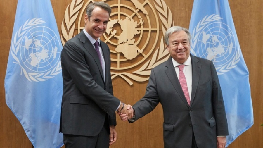 Συνάντηση Μητσοτάκη με Guterres (ΟΗΕ) στη Νέα Υόρκη – Το πρόγραμμα του πρωθυπουργού