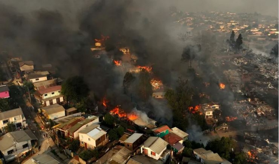 Πύρινη κόλαση στη Χιλή: Τουλάχιστον 51 οι νεκροί στις χειρότερες πυρκαγιές της δεκαετίας - Αυξάνεται συνεχώς ο απολογισμός