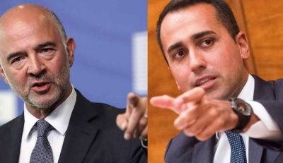 Προς σύγκρουση Ιταλίας - ΕΕ για το έλλειμμα - Για μείωση πιέζει ο Moscovici, θα το αυξήσουμε απαντά ο Di Maio!