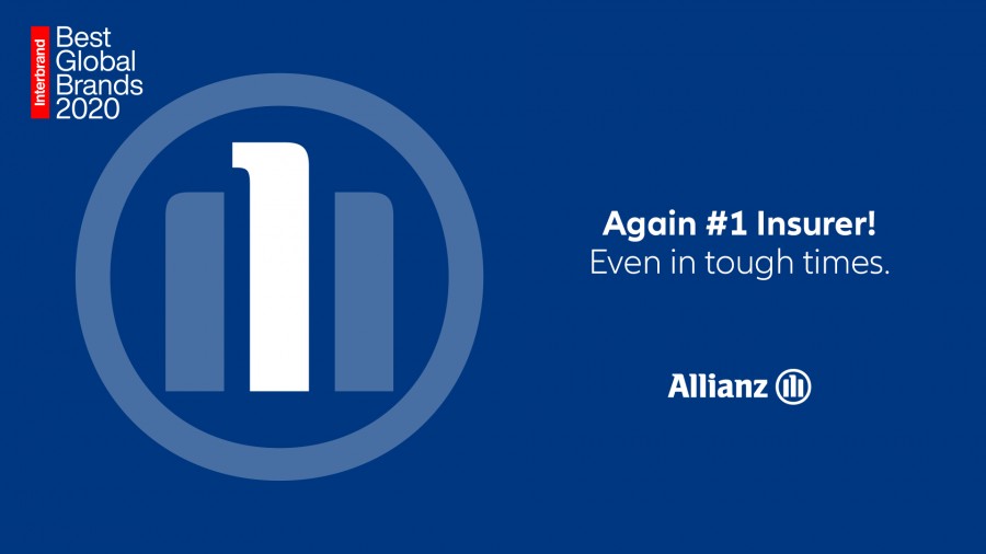Η Allianz αναδεικνύεται για άλλη μία φορά ως το νούμερο ένα ασφαλιστικό brand παγκοσμίως