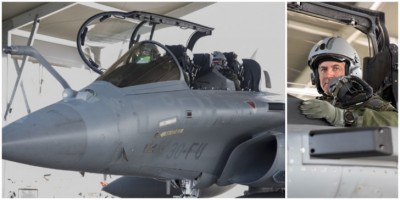 Πέταξε με μαχητικό  Rafale στη Γαλλία ο αρχηγός Γενικού Επιτελείου Αεροπορίας Γ. Μπλιούμης