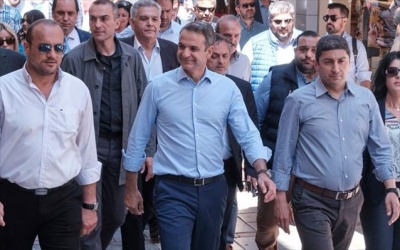 Στο Ηράκλειο Κρήτης περιοδεύει σήμερα (22/6) ο Κυριάκος Μητσοτάκης