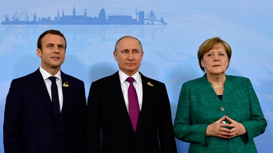 Τηλεδιάσκεψη Putin με Merkel και Macron για Ουκρανία, Συρία, Λιβύη
