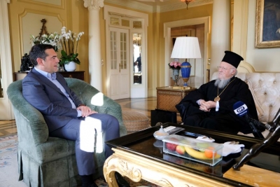 Τσίπρας σε Βαρθολομαίο: Να υπερασπιστούμε την επιστήμη και τη ζωή με μήνυμα για τον εμβολιασμό