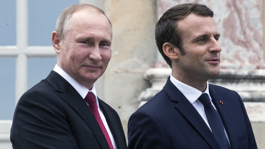 Τηλεφωνική επικοινωνία Macron - Putin για την κατάσταση στη Συρία
