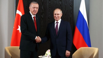 Erdogan σε Putin: Η Τουρκία θα συνεχίσει τις προσπάθειες για δίκαιη και διαρκή ειρήνη στην Ουκρανία