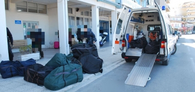 Μεγάλη ποσότητα ναρκωτικών βρέθηκε μέσα σε ασθενοφόρο στην Ηγουμενίτσα - Μία σύλληψη, τι κατασχέθηκε