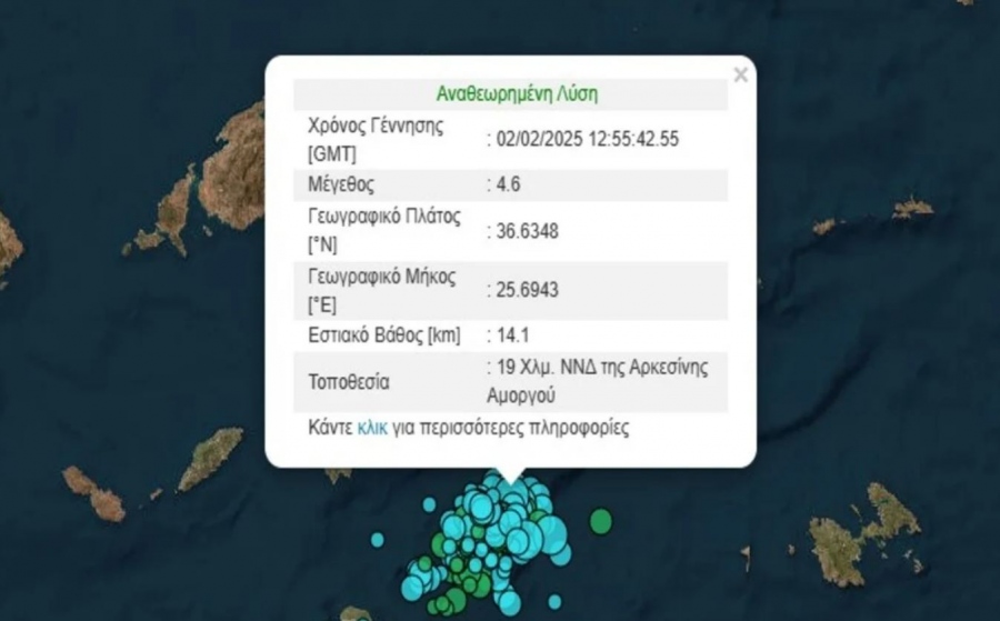 Β. Καραστάθης (Γεωδυναμικό Ινστιτούτο): 380 σεισμοί μεταξύ Σαντορίνης και Αμοργού από 24/1